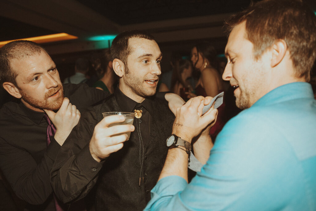 groom at his wedding party