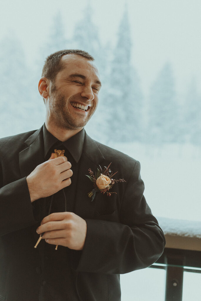 groom before his wedding ceremony 