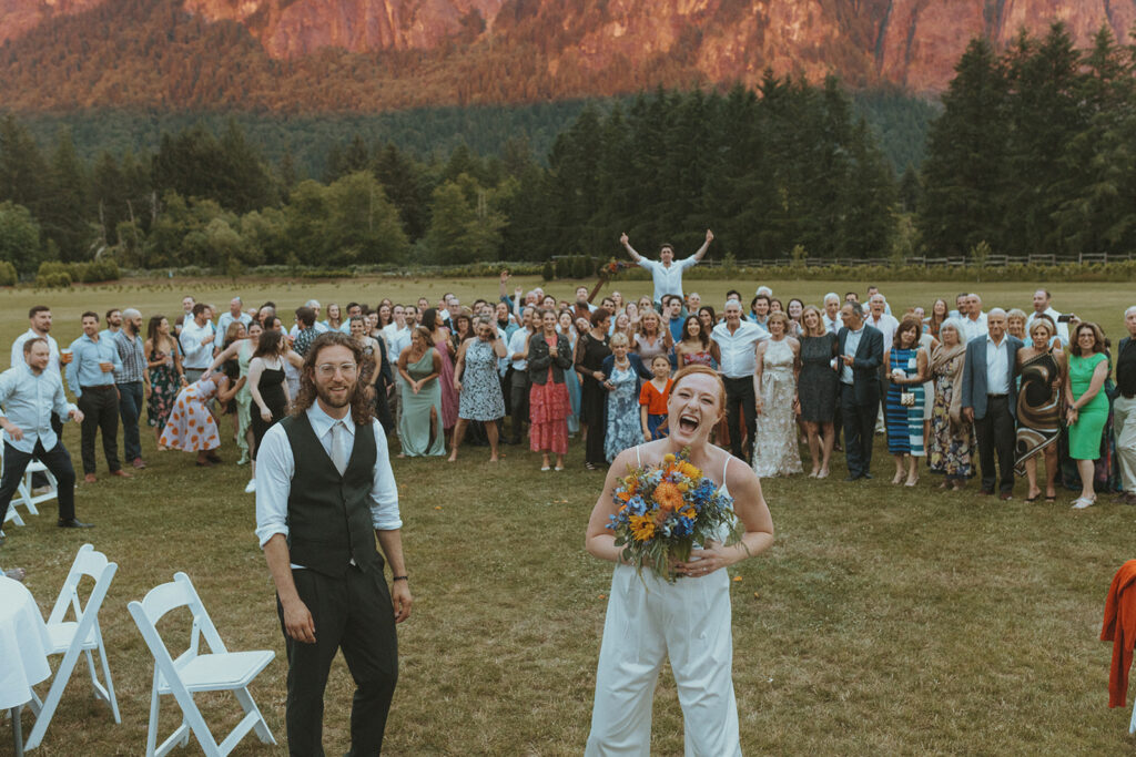 Colorful Spring Wedding at North Fork Farms, WA