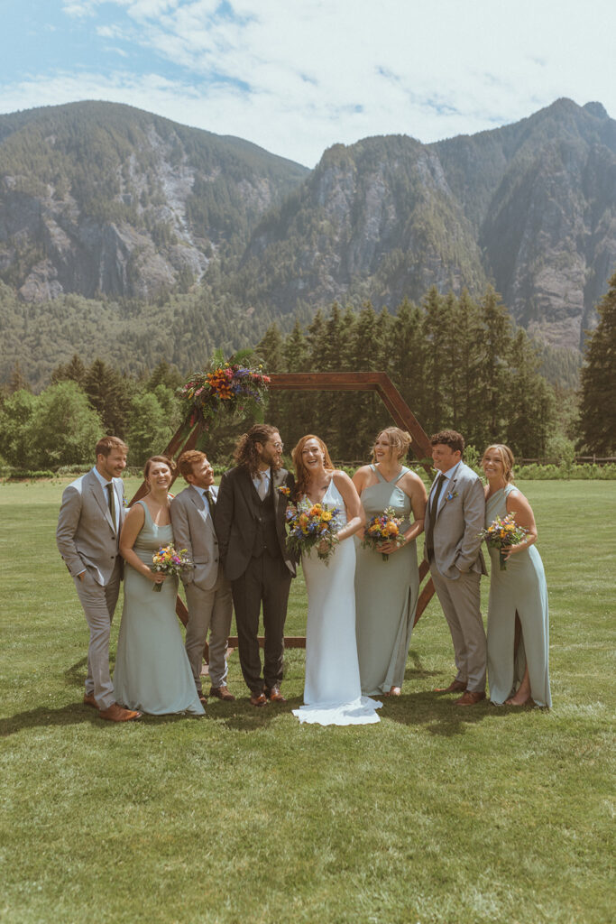 Colorful Spring Wedding at North Fork Farms, WA