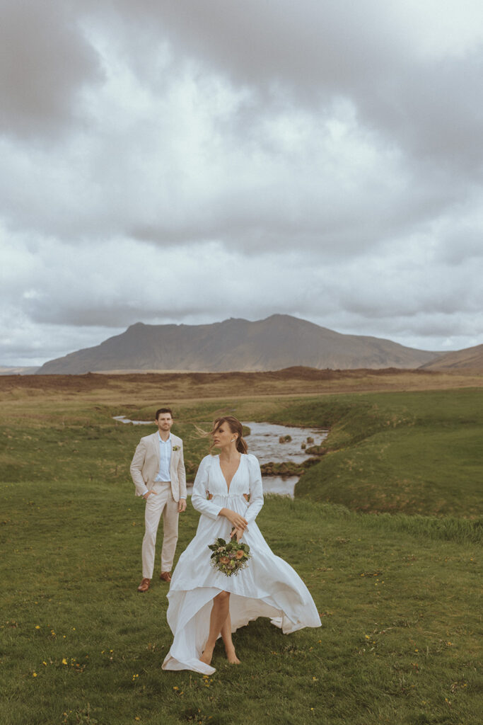 stunning elopement in iceland 