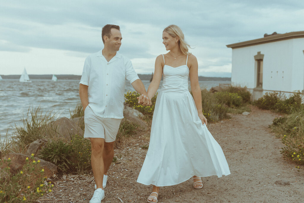 fun outdoor engagement session