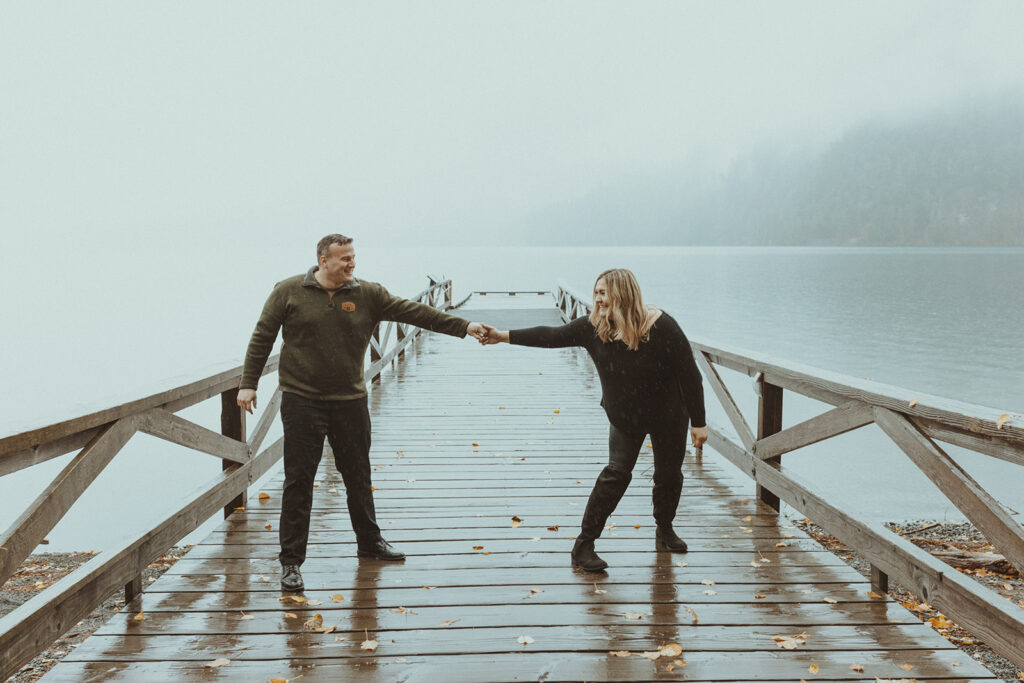 playful engagement session