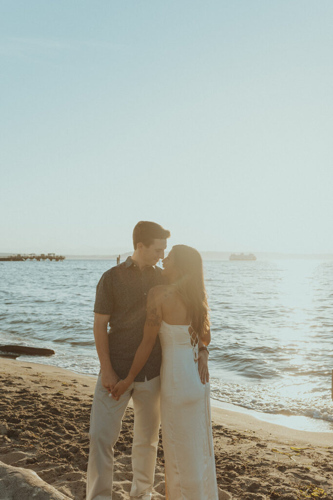 golden hour engagement session