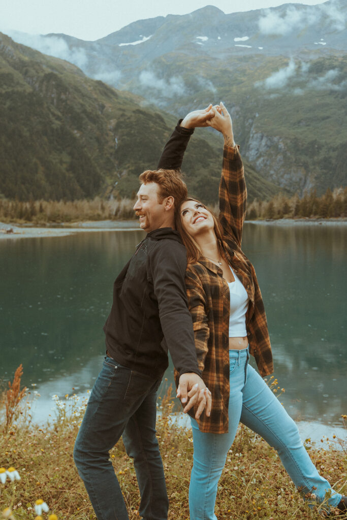 playful engagement photoshoot