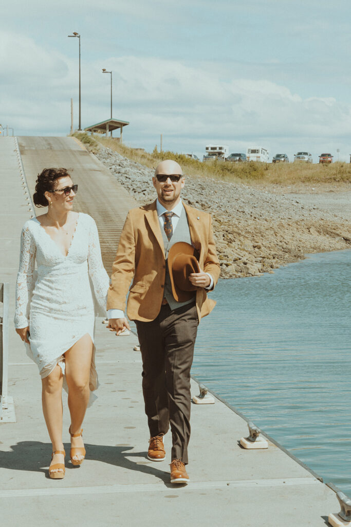 cute couple at their stunning wedding