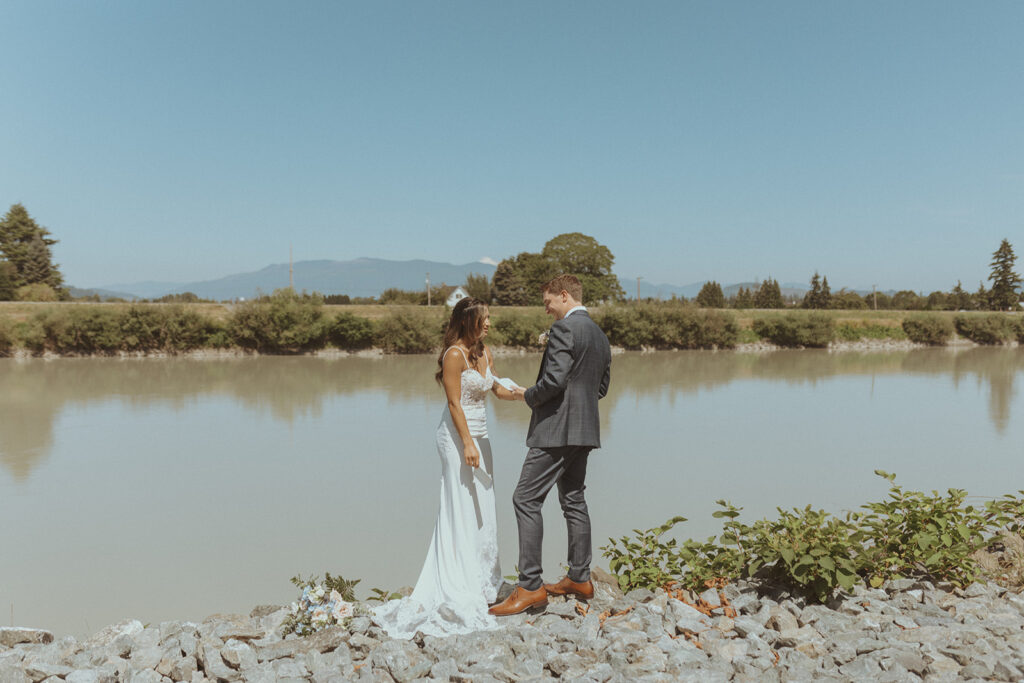 cute couple at their dream fu wedding