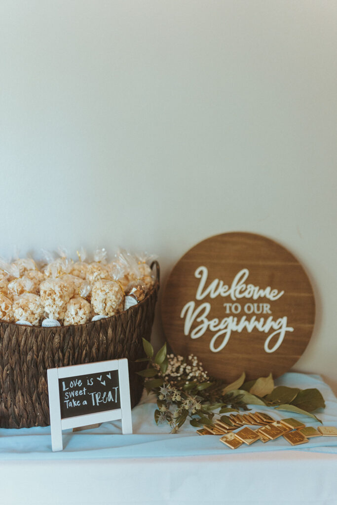 treats at the reception party