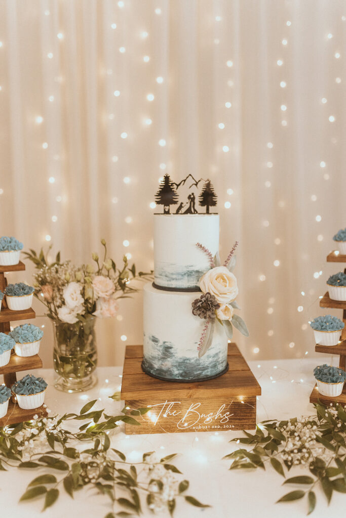 stunning cake at the reception