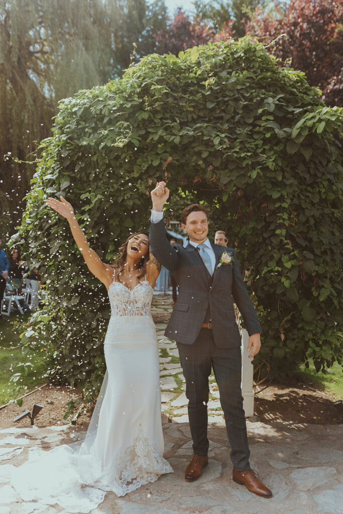 couple after their wedding ceremony