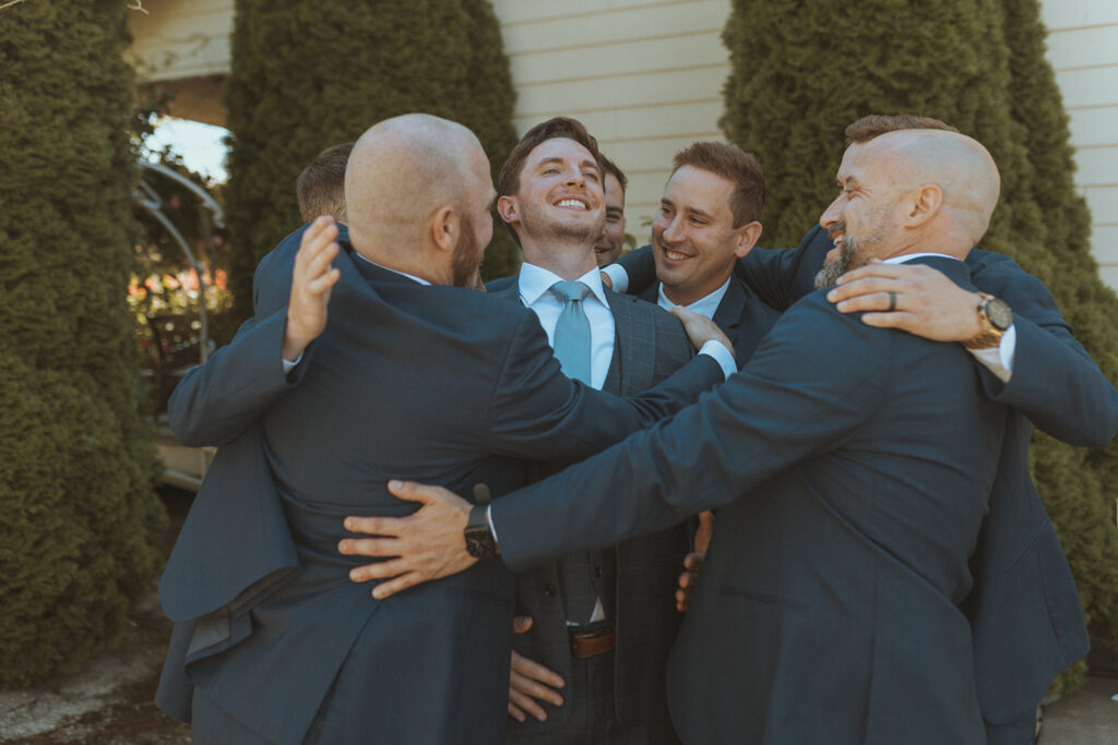 funny picture of the groom and his friends