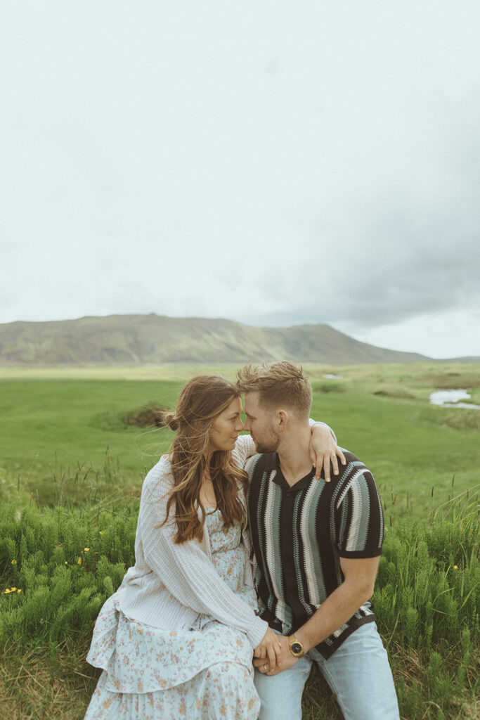 couple at their dream iceland elopement