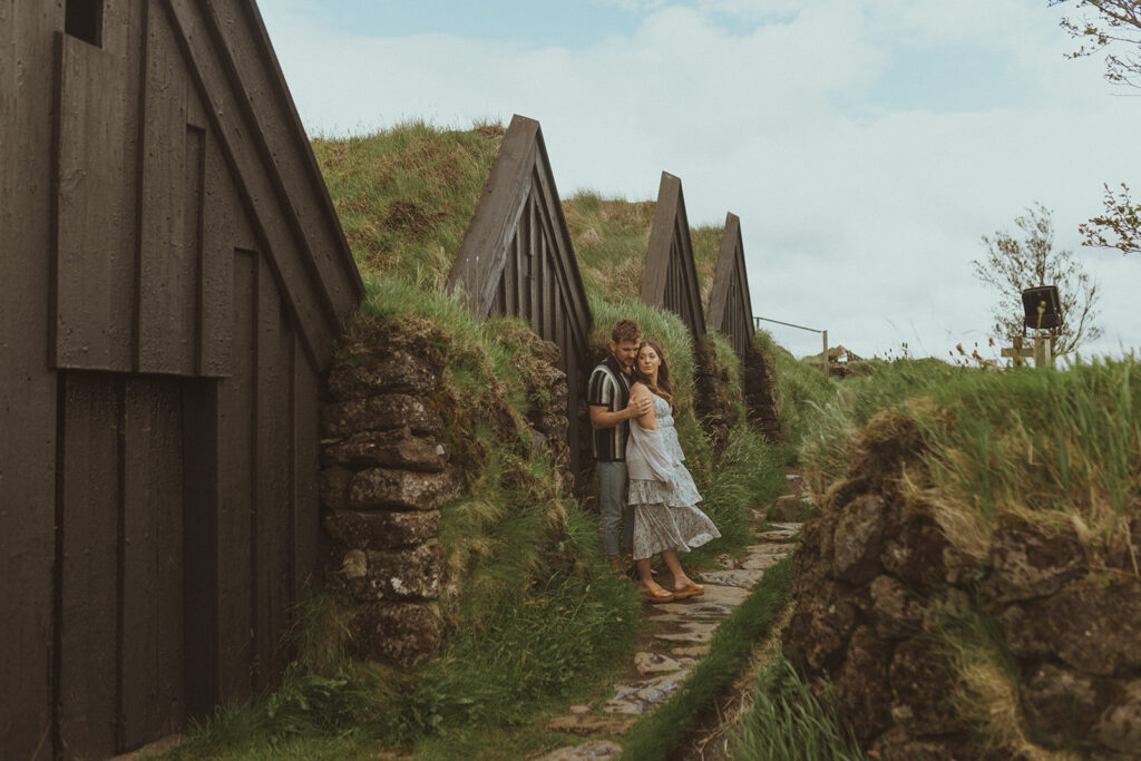 couple incorporating activities in their iceland elopement