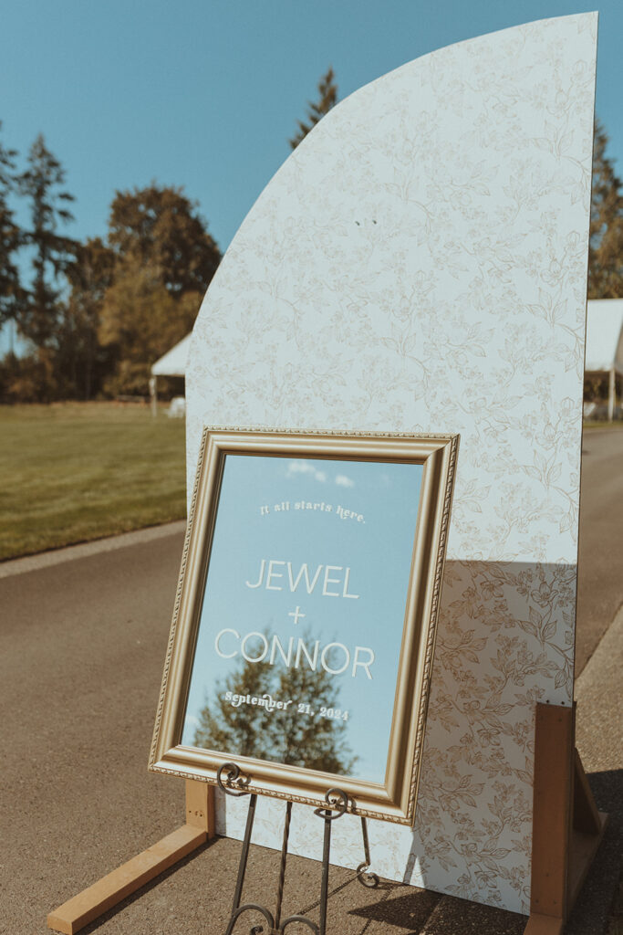 ceremony welcome sign 